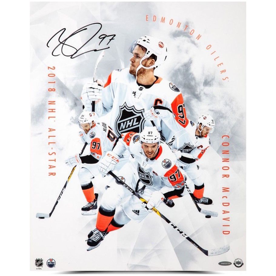 CONNOR McDAVID Autographed "All-Star Collage" 16 x 20 Photograph UDA