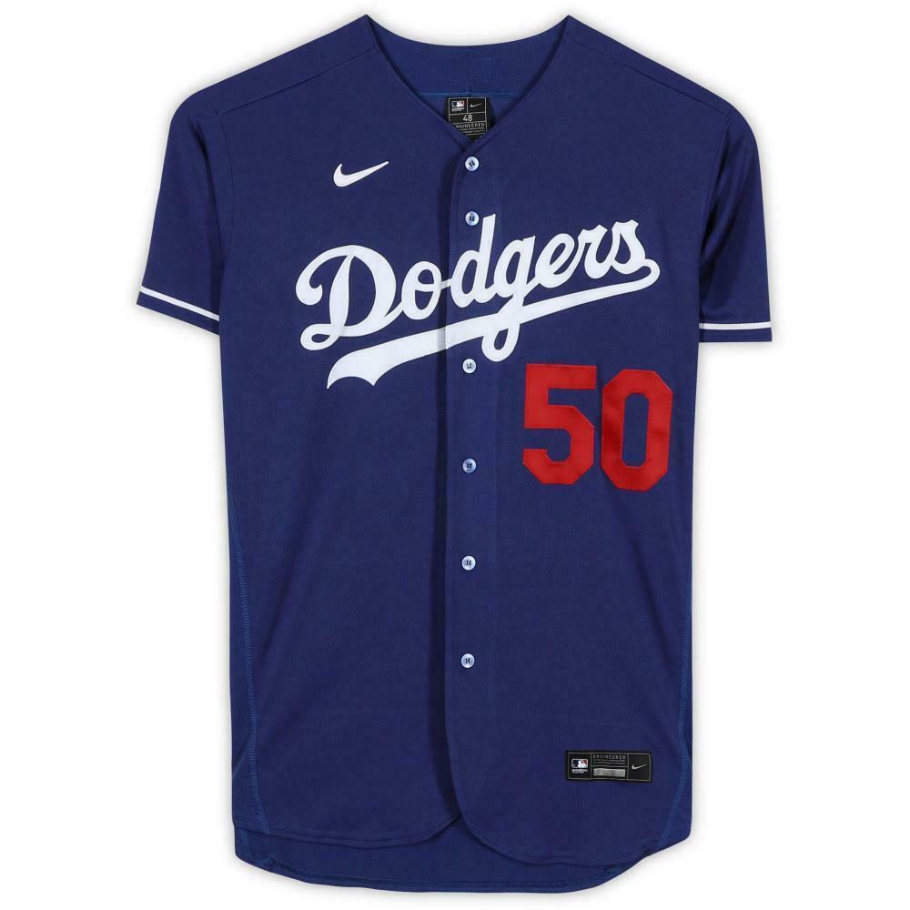 MOOKIE BETTS Autographed Los Angeles Dodgers Authentic Blue Jersey FANATICS