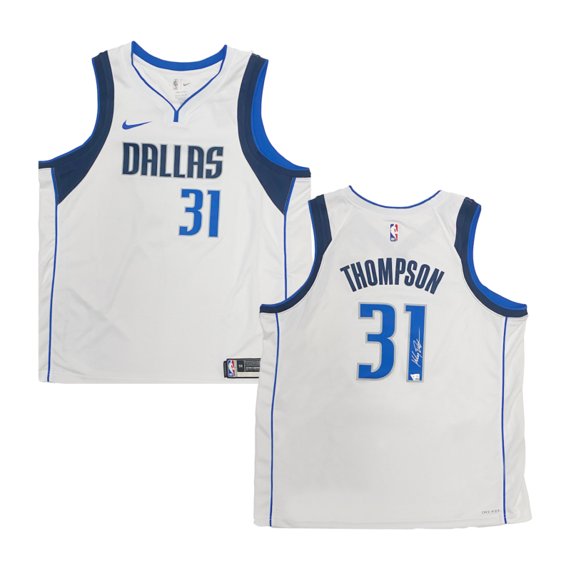 Klay Thompson Autographed Dallas Mavericks Nike White Assoc. Edition Jersey Fanatics