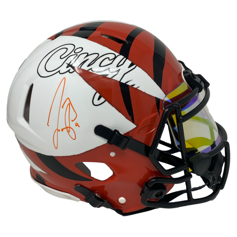 Joe Burrow Autographed Cincinnati Bengals FSM Speed Authentic Helmet Fanatics