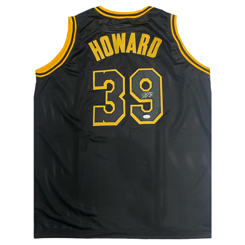 Dwight Howard of the Los Angeles Lakers Autographed Black Custom #39 Jersey JSA