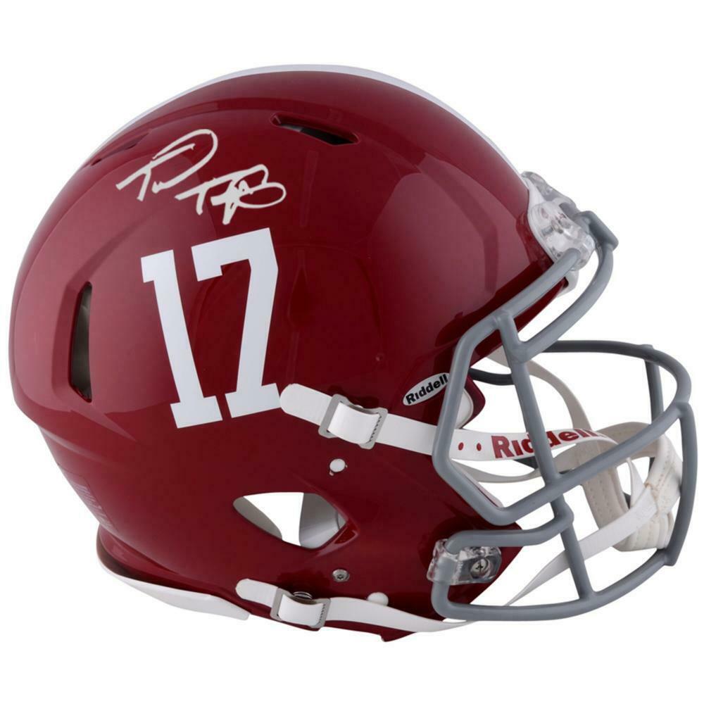 TUA TAGOVAILOA Autographed Alabama Crimson Tide Speed Authentic Helmet FANATICS