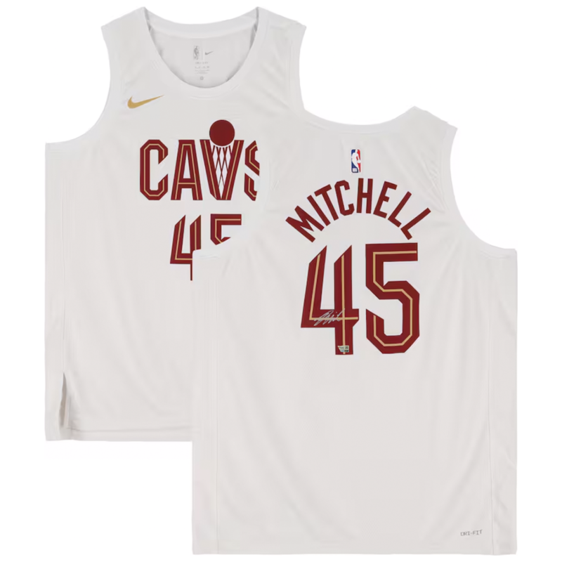 Donovan Mitchell Autographed Cleveland Cavaliers Nike White Assoc. Edition Jersey Fanatics