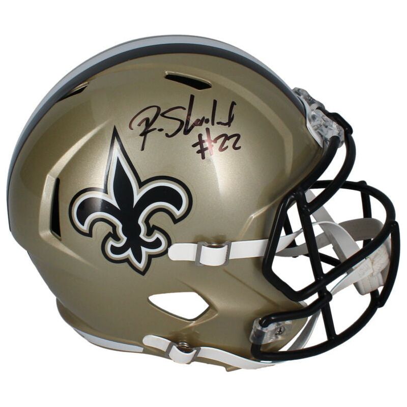 Rashid Shaheed Autographed New Orleans Saints Full Size Speed Helmet Beckett