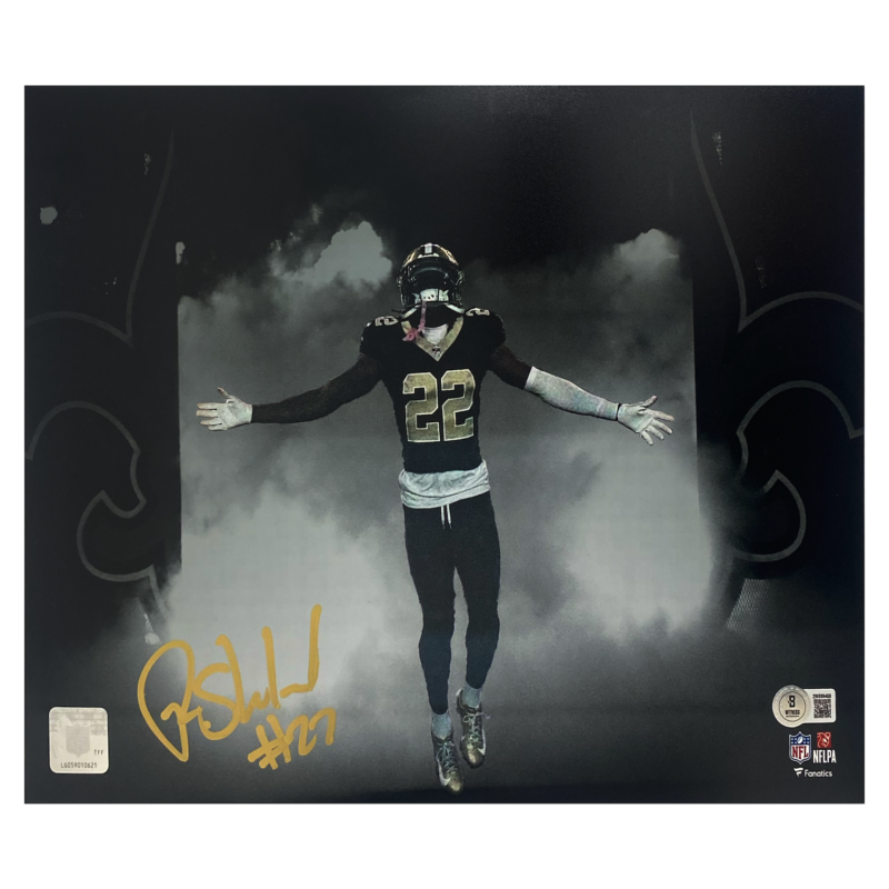Rashid Shaheed Autographed New Orleans Saints "Introduction" 11" x 14" Photo Beckett
