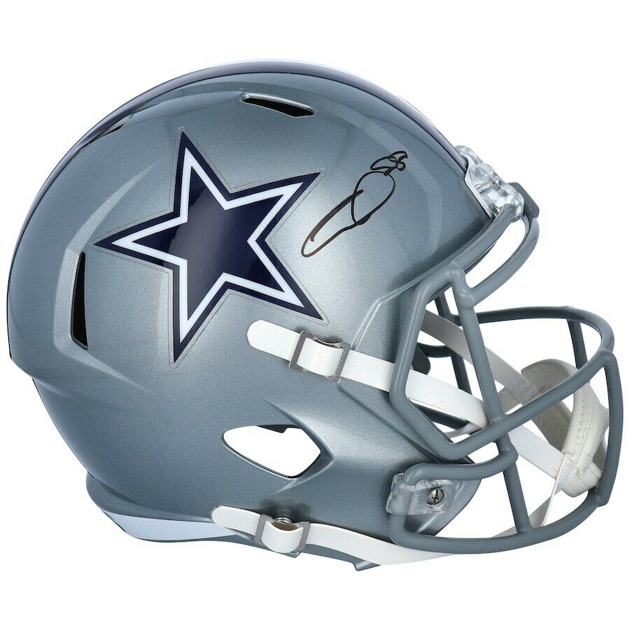 CEEDEE LAMB Autographed Dallas Cowboys Speed Full Size Helmet FANATICS