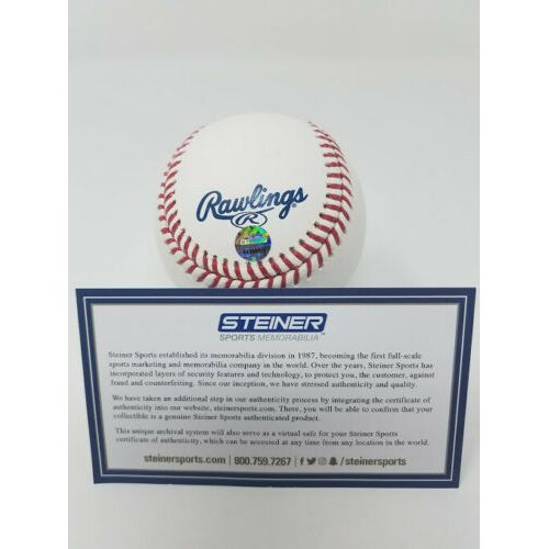 MARIANO RIVERA New York Yankees Signed "HOF 2019" & "1st Unanimous Vote" Baseball STEINER LE 42