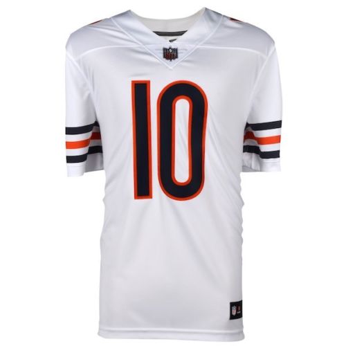 MITCHELL TRUBISKY Autographed Chicago Bears White Limited Nike Jersey FANATICS