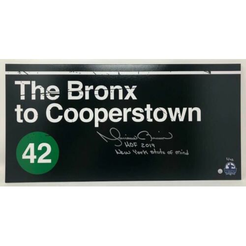 MARIANO RIVERA New York Yankees Autographed / Inscribed "HOF 2019" & "New York State of Mind" 'Bronx to Cooperstown' 10" x 20" Photograph STEINER Limited Edition 1 of 42