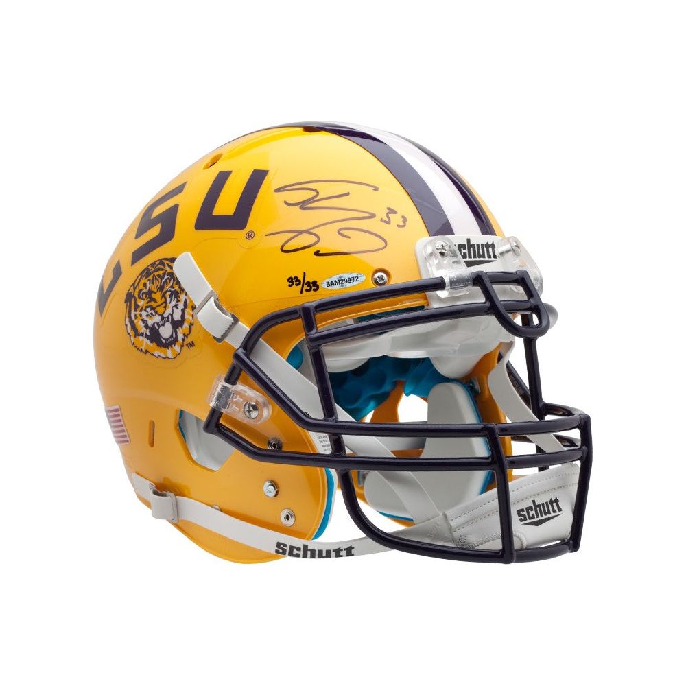 SHAQUILLE O’NEAL Signed Yellow LSU Authentic Helmet LE of 33 UDA