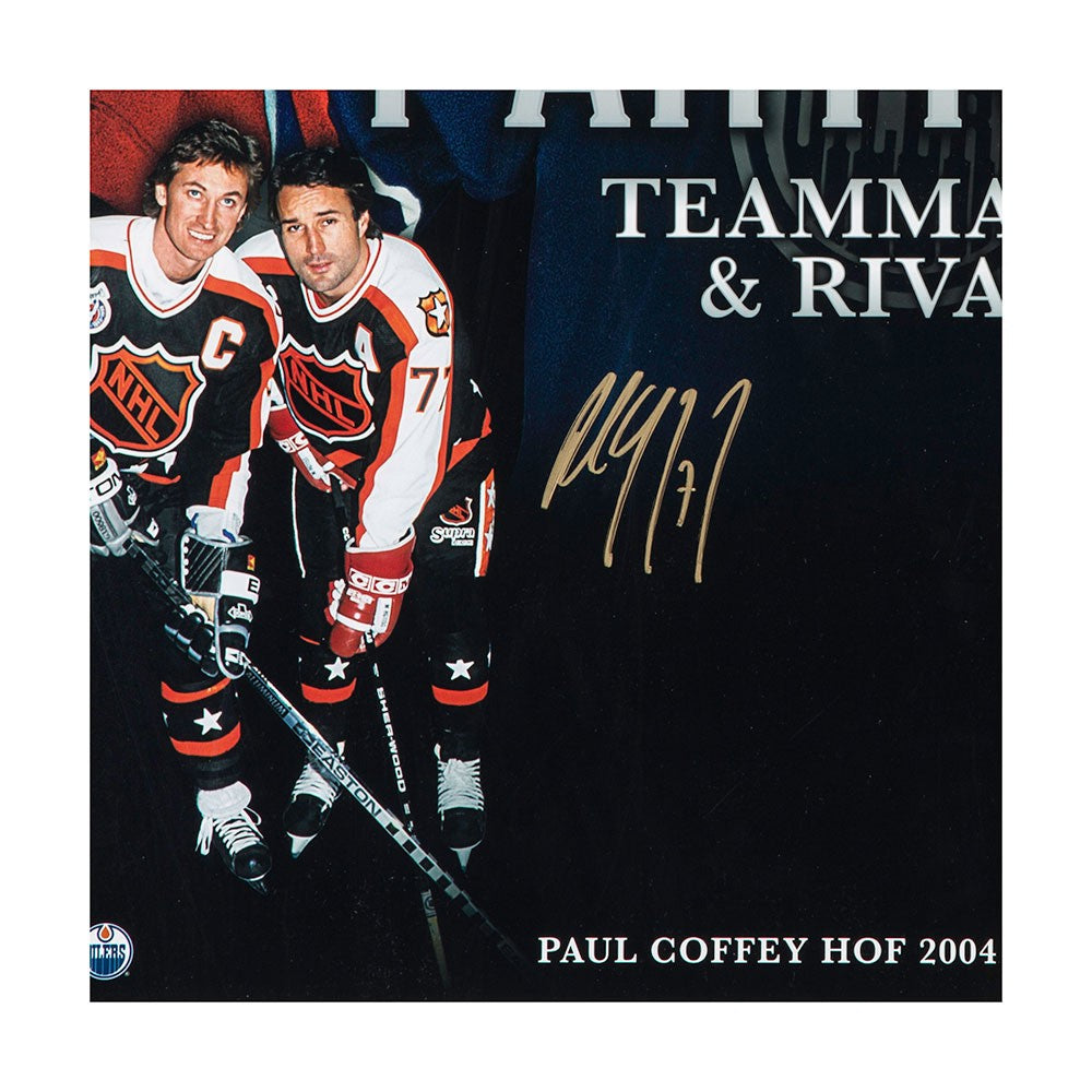 WAYNE GRETZKY and PAUL COFFEY Autographed Edmonton Oilers “PARTNERS” 20 x 24 Photo 20 UDA