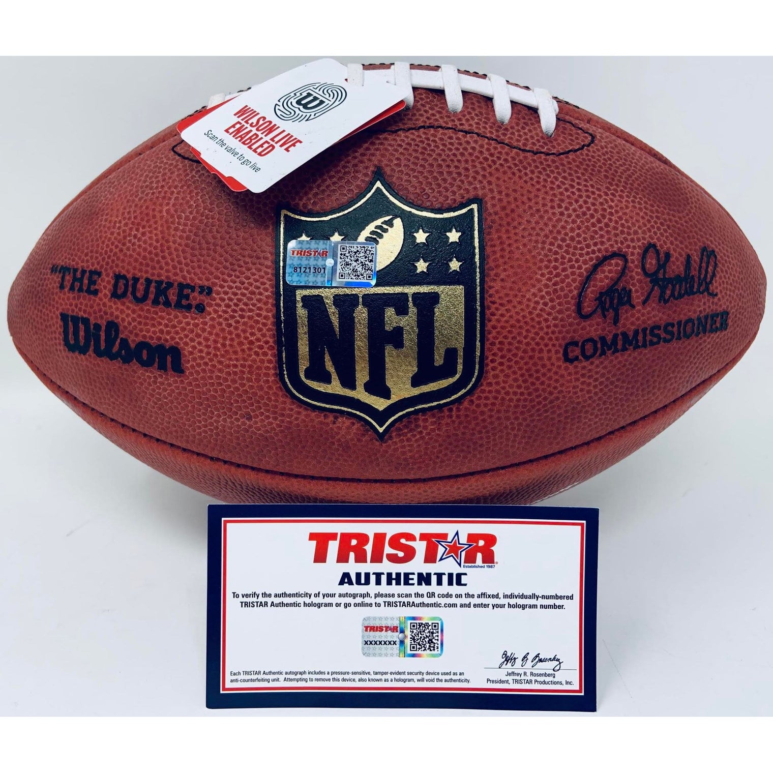 JIMMY GAROPPOLO Autographed San Francisco 49ers Official NFL Duke Football TRISTAR