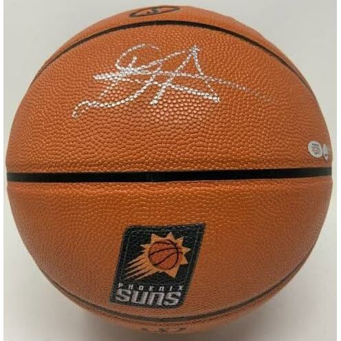 DEANDRE AYTON Autographed Phoenix Suns Logo Basketball GDL LE 50/50