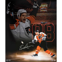 ERIC LINDROS Autographed “Flyin’ On Ice” 20x24 Photo UDA