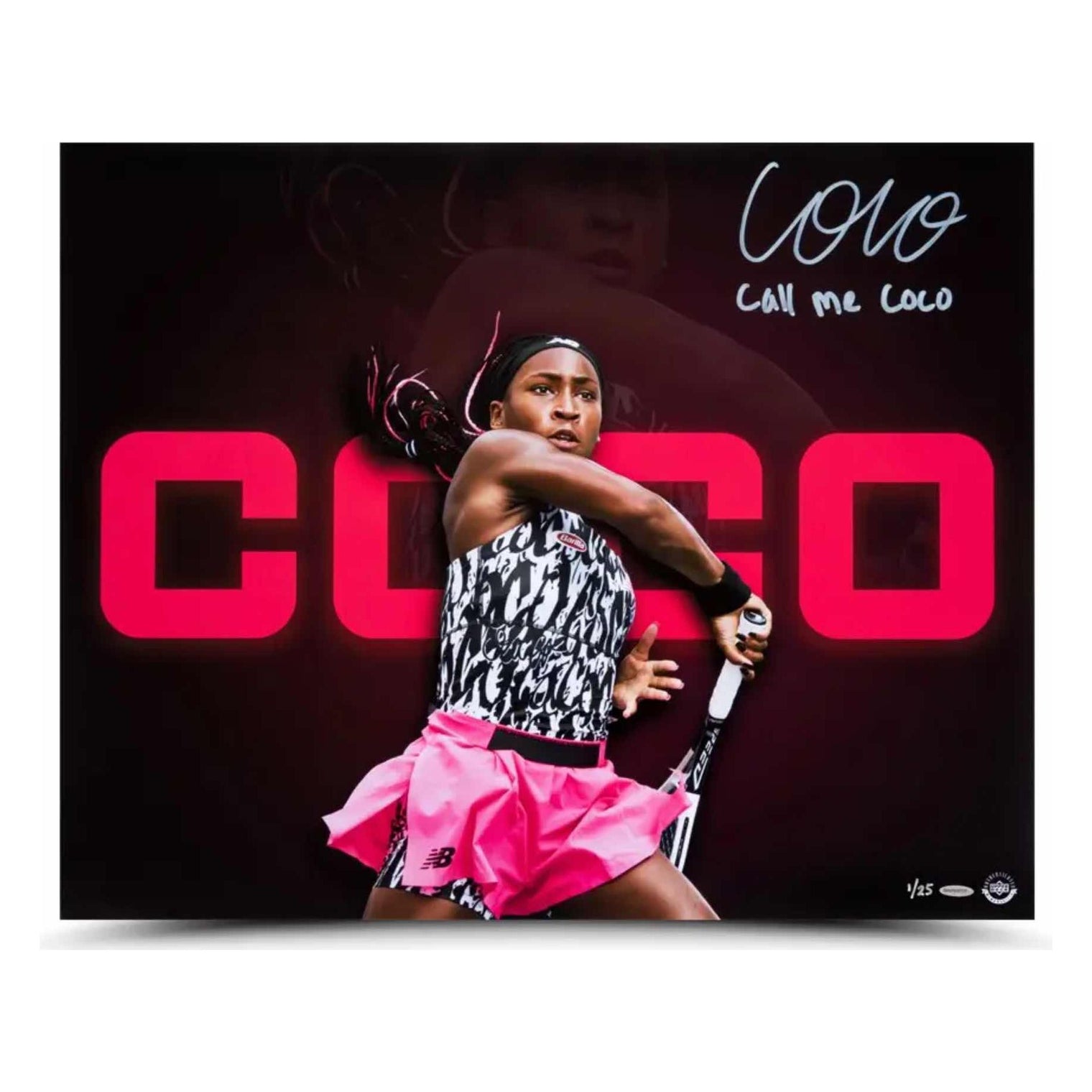 COCO GAUFF Autographed and Inscribed “Call Me Coco” 20x16 Photo UDA