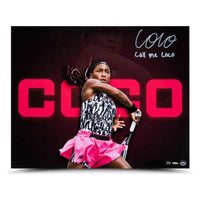 COCO GAUFF Autographed and Inscribed “Call Me Coco” 20x16 Photo UDA