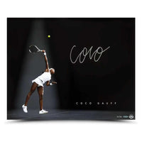 COCO GAUFF Autographed “With Power” 20x16 Photo UDA