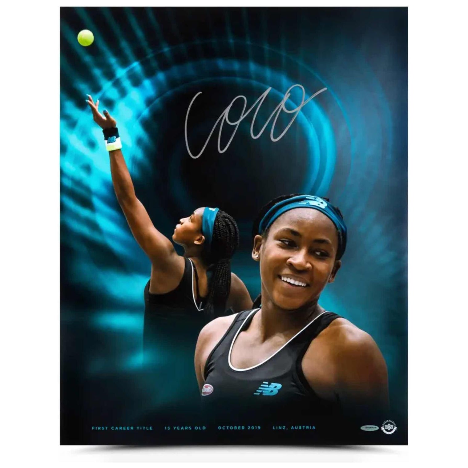 COCO GAUFF Autographed “First of Many” 16x20 Photo UDA
