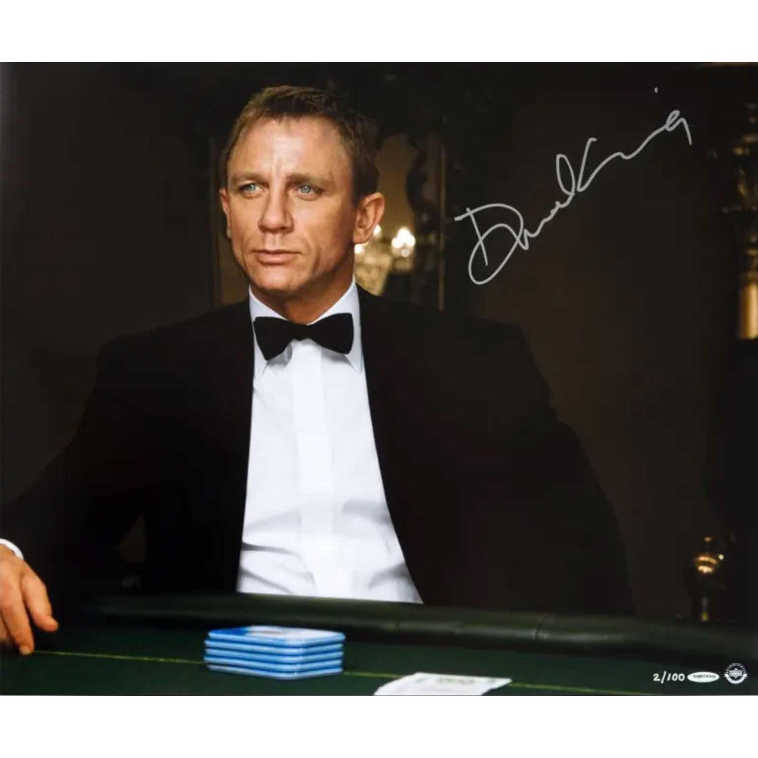 DANIEL CRAIG Autographed “Casino Royale V2” 24x20 photo UDA