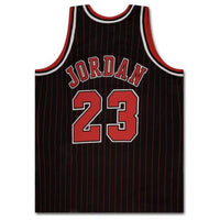 Michael Jordan Autographed Chicago Bulls 1996-97 Pinstripe M&N Authentic Jersey UDA