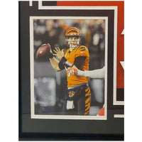 Joe Burrow Autographed Bengals 35" x 43" Framed Orange Nike Limited Jersey Fanatics