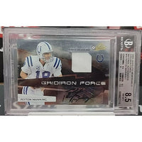 2009 Peyton Manning Playoff Absolute Gridiron Force Auto Patch 1/1 One Of One