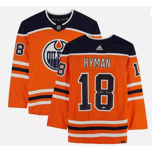 Zach Hyman Autographed Edmonton Oilers Authentic Jersey Fanatics