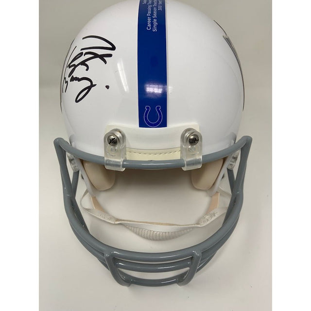 PEYTON MANNING Autographed Denver Broncos/Indianapolis Colts Commemorative Retirement Pro-Line Helmet FANATICS