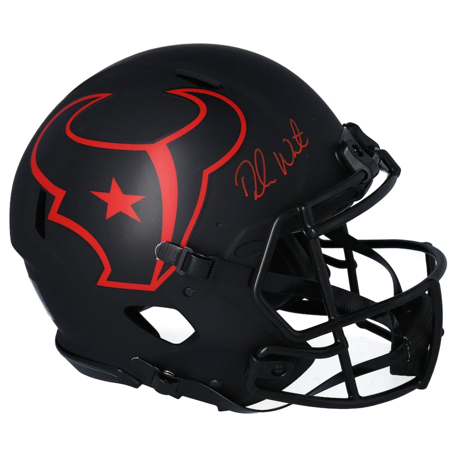 DESHAUN WATSON Autographed Houston Texans Eclipse Authentic Speed Helmet FANATICS