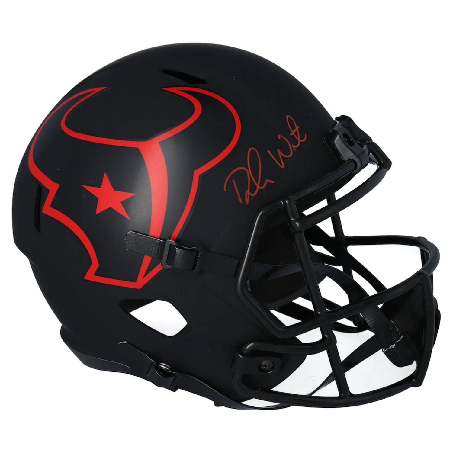 DESHAUN WATSON Autographed Houston Texans Eclipse Full Size Speed Helmet FANATICS