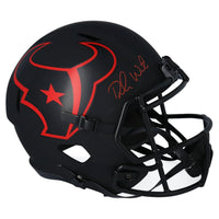 DESHAUN WATSON Autographed Houston Texans Eclipse Full Size Speed Helmet FANATICS