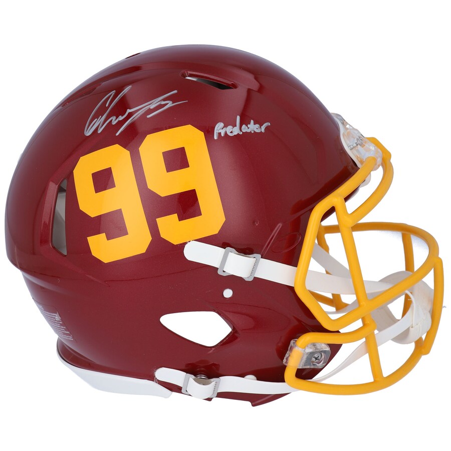 CHASE YOUNG Autographed "Predator" Washington Team Speed Authentic Helmet FANATICS