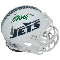 Davante Adams Autographed New York Jets 2024 STS Mini Speed Helmet Beckett