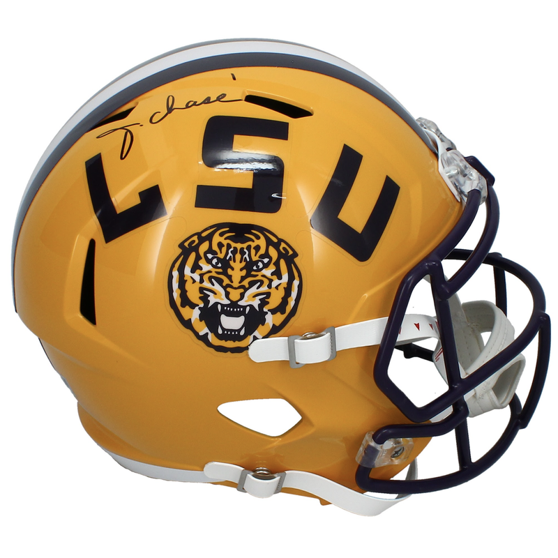 Ja'Marr Chase Autographed LSU Tigers Full Size Speed Helmet Fanatics