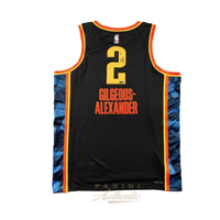 Shai Gilgeous-Alexander Autographed Oklahoma City Thunder Black City Ed Panini