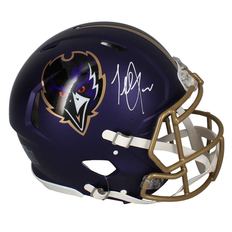 Terrell Suggs Autographed Ravens 2024 Alternate Authentic Speed Helmet Beckett