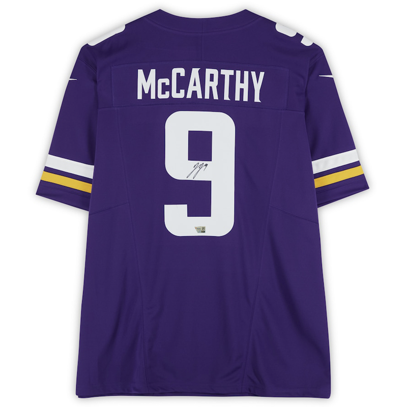 J.J. McCarthy Autographed Minnesota Vikings Purple Limited Jersey Fanatics