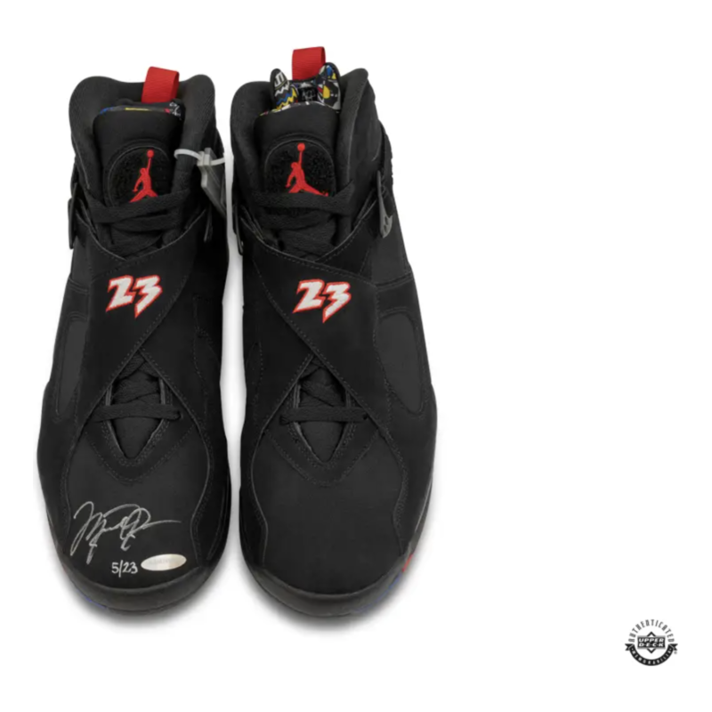 Michael Jordan Autographed Nike 8 Retro 'Playoffs' 2023 Shoes UDA LE 23