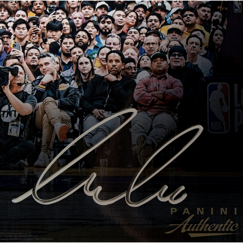 Luka Doncic Autographed Lakers "Familiar Foe" 16" x 20" Photo LE 177 Panini