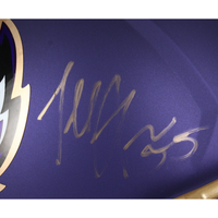 Terrell Suggs Autographed Baltimore Ravens Alternate 2024 Full Size Speed Helmet Beckett