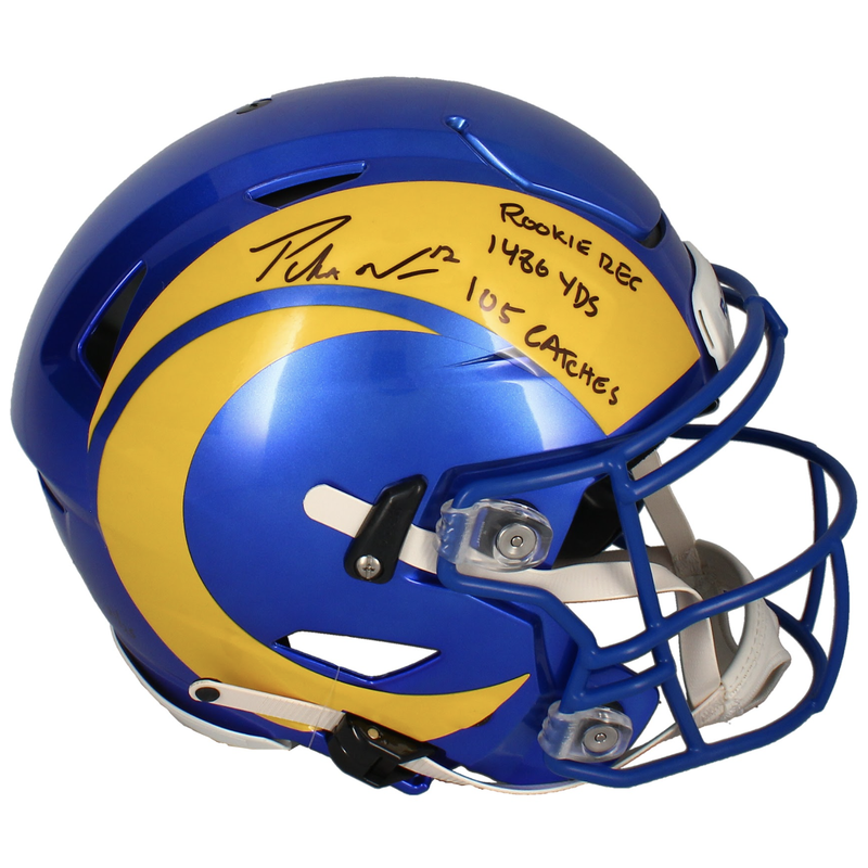 Puka Nacua Autographed / Inscribed Rams Authentic Speedflex Helmet Fanatics LE