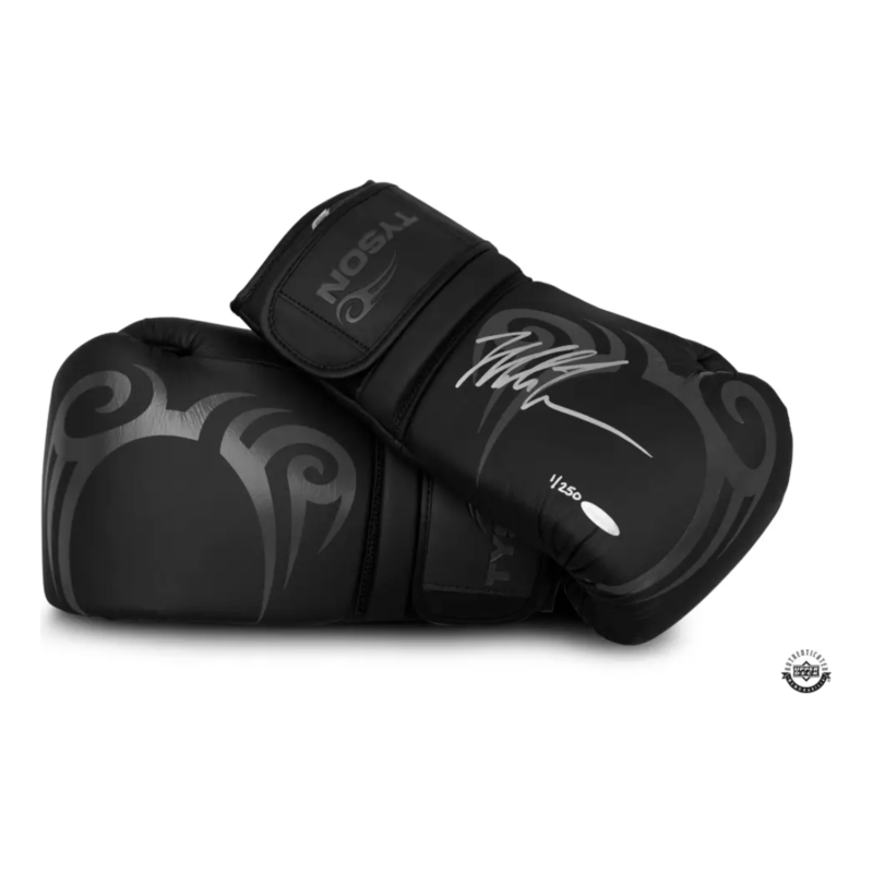 Mike Tyson Autographed Black Tyson Pro Limited Edition Boxing Gloves UDA LE 250