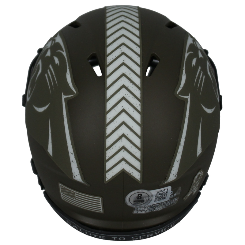 Julius Peppers Autographed Carolina Panthers STS Mini Speed Helmet Beckett