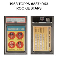 1963 TOPPS #537 1963 ROOKIE STARS ROOKIE RC PSA AUTHENTIC