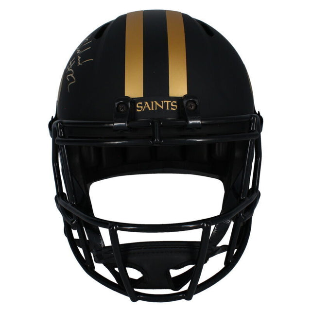 Rashid Shaheed Autographed New Orleans Saints Eclipse Full Size Speed Helmet Beckett