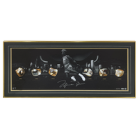 Michael Jordan Autographed Bulls "City of Rings Silver" Photograph UDA LE 23/123