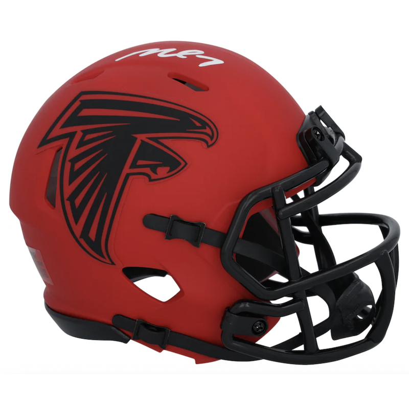 Michael Vick Autographed Atlanta Falcons 'RAVE' Mini Speed Helmet Fanatics