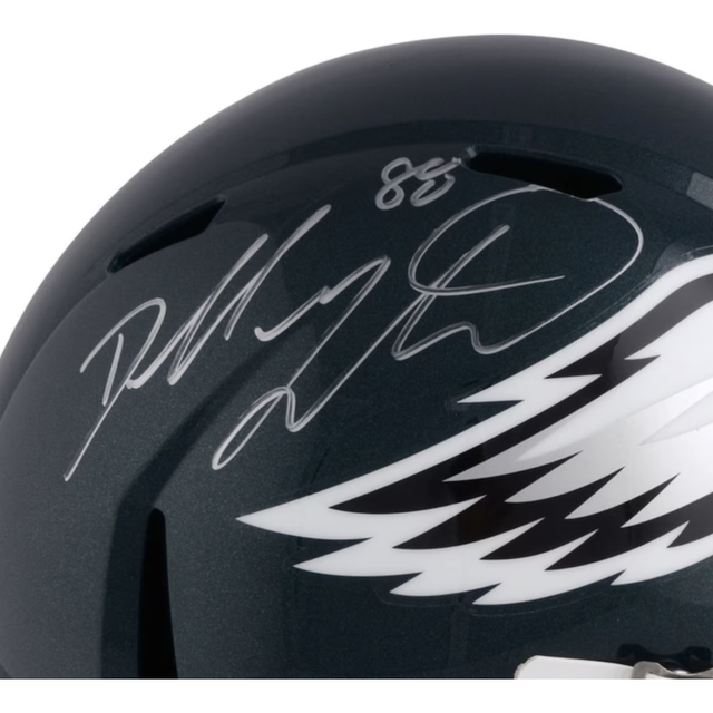 Dallas Goedert Autographed Philadelphia Eagles Full Size Speed Helmet Fanatics