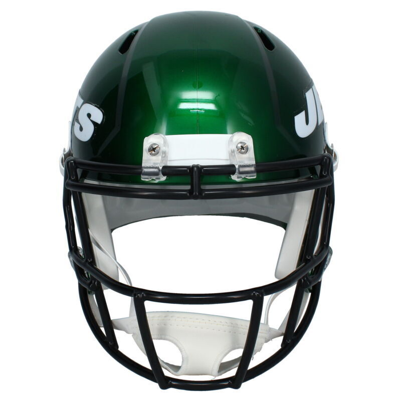 Davante Adams Autographed New York Jets Throwback Full Size Speed Helmet Beckett