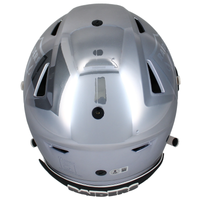 Brock Bowers Autographed Raiders Custom Chrome SpeedFlex Helmet Beckett